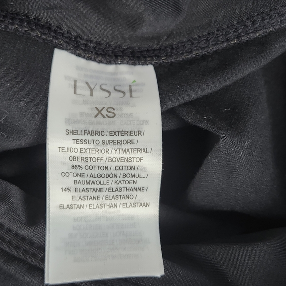 Lysse Crop Black Women Size XS 360° Smoothing Waistband Cotton Spandex NIB - Picture 7 of 15